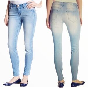 KENSIE Light Wash Denim Skinny Jeans With Pockets Blue Size 8